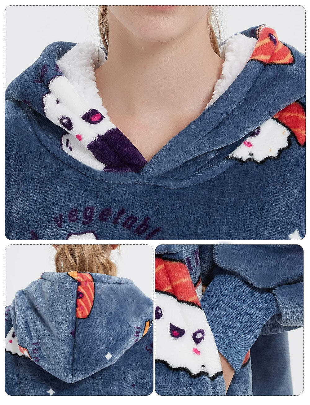 KFUBUO gros plan sur doublure sherpa, confort doux et isolant