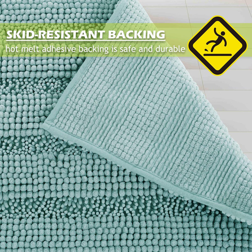 KGORGE gros plan texture chenille doux absorbant pour pieds secs
