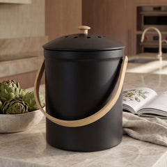 KIBAGA bac à compost de comptoir face avant élégant et compact pour espace réduit