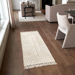 KIBAGA tapis face avant crème apportant style bohème et confort