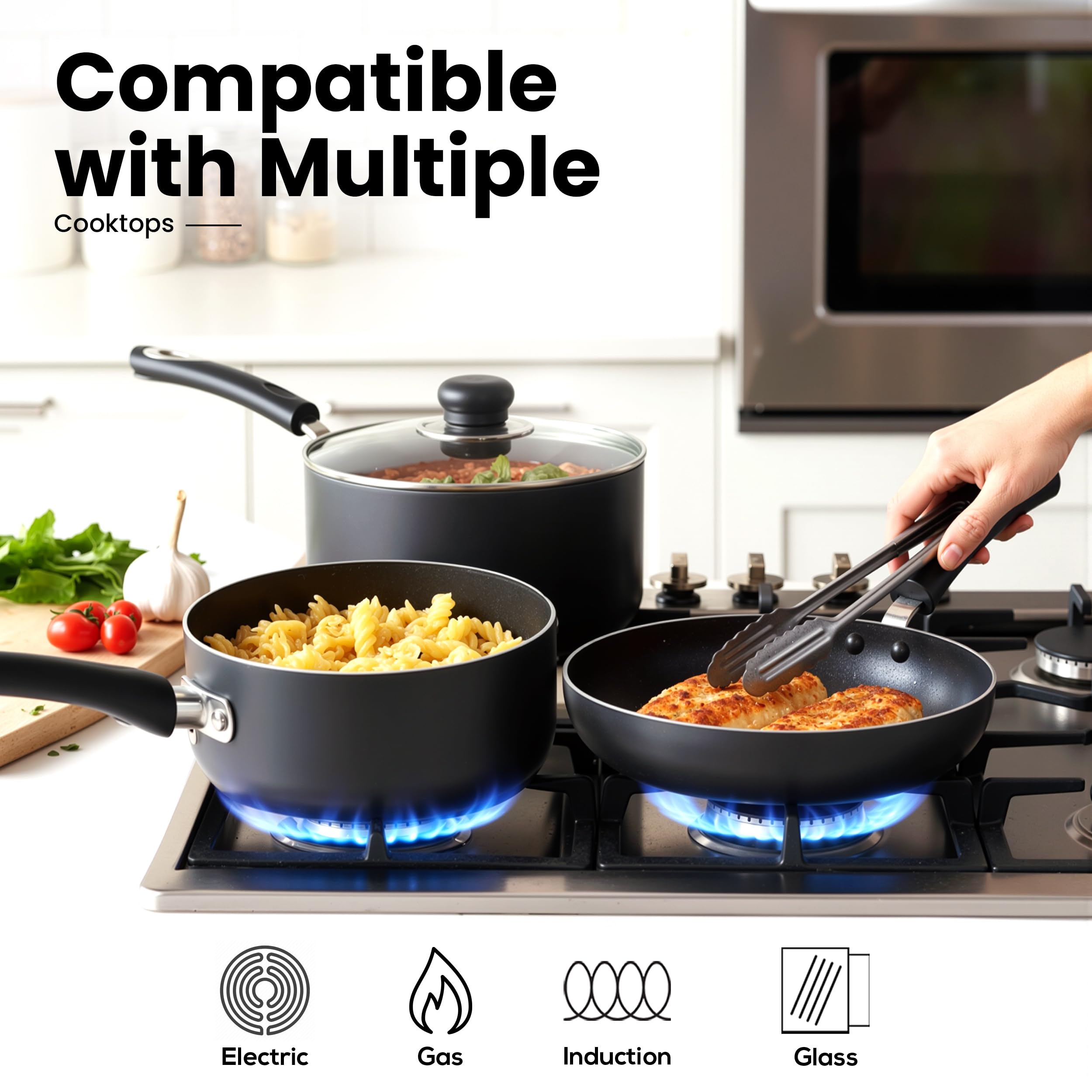 KICHLY casserole 20 cm avec couvercle retenant vapeur et chaleur