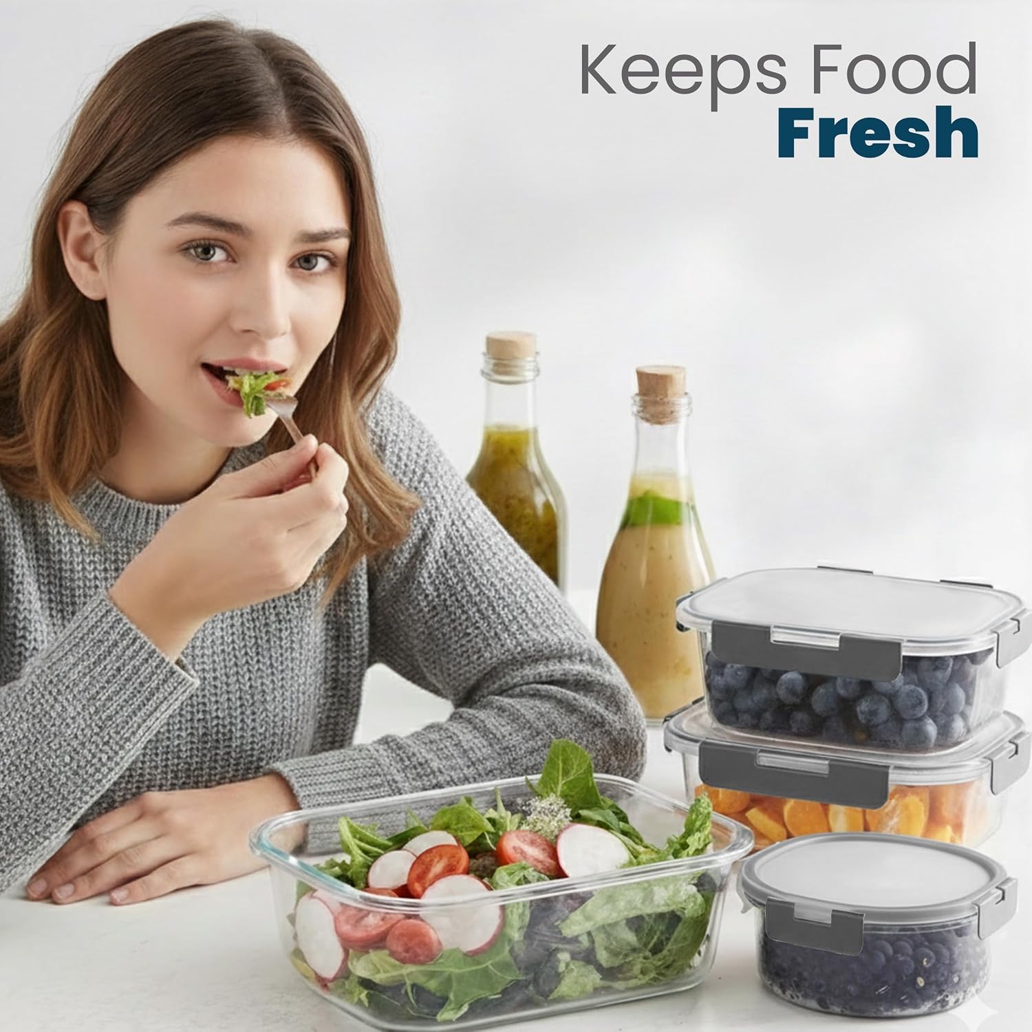 KICHLY éclairage cuisine lifestyle démontrant rangement soigné et durable