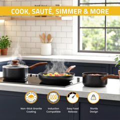 KICHLY poêle induction en action pour une cuisson homogène