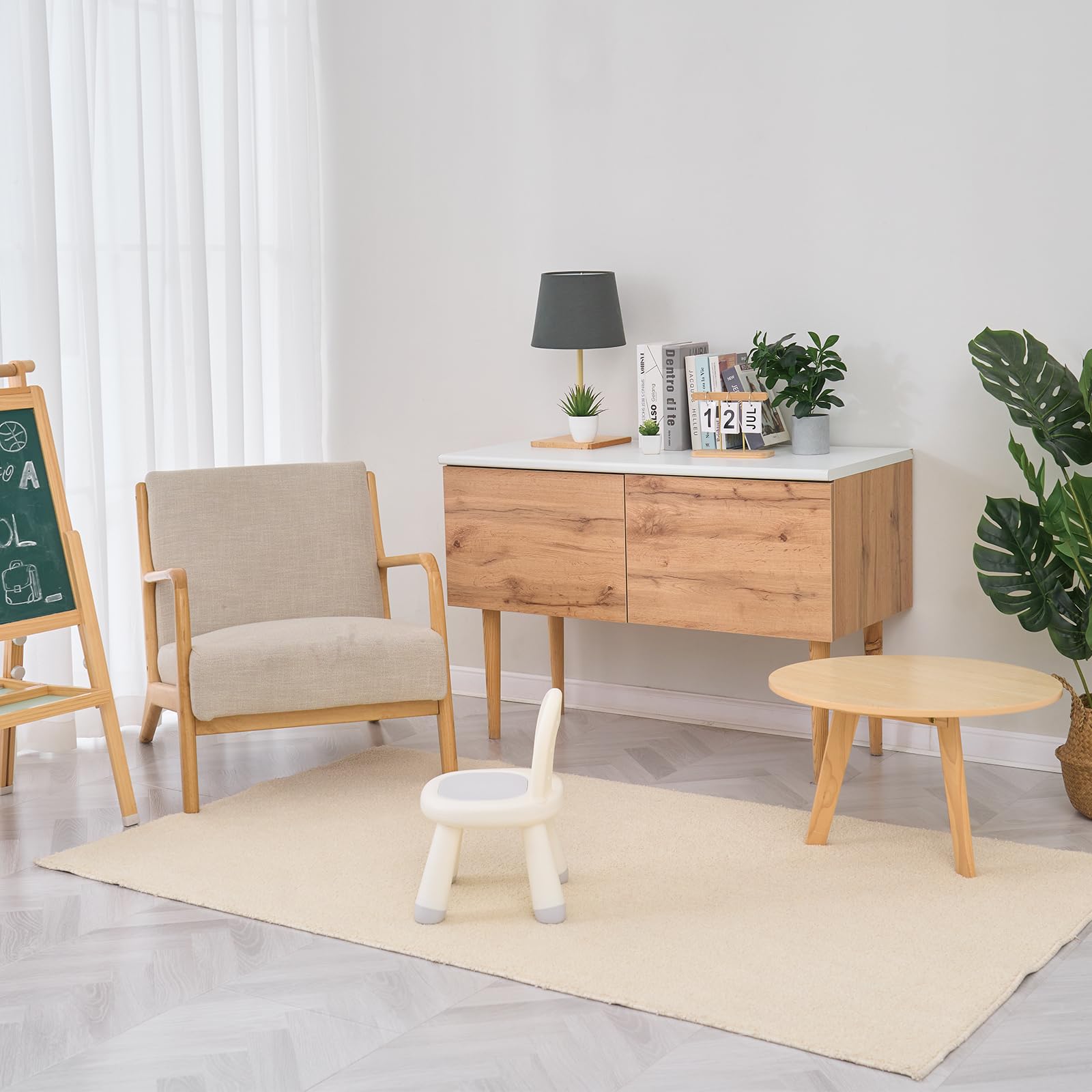 KidBloom chaise dans salle de jeux intégrée à un intérieur familial