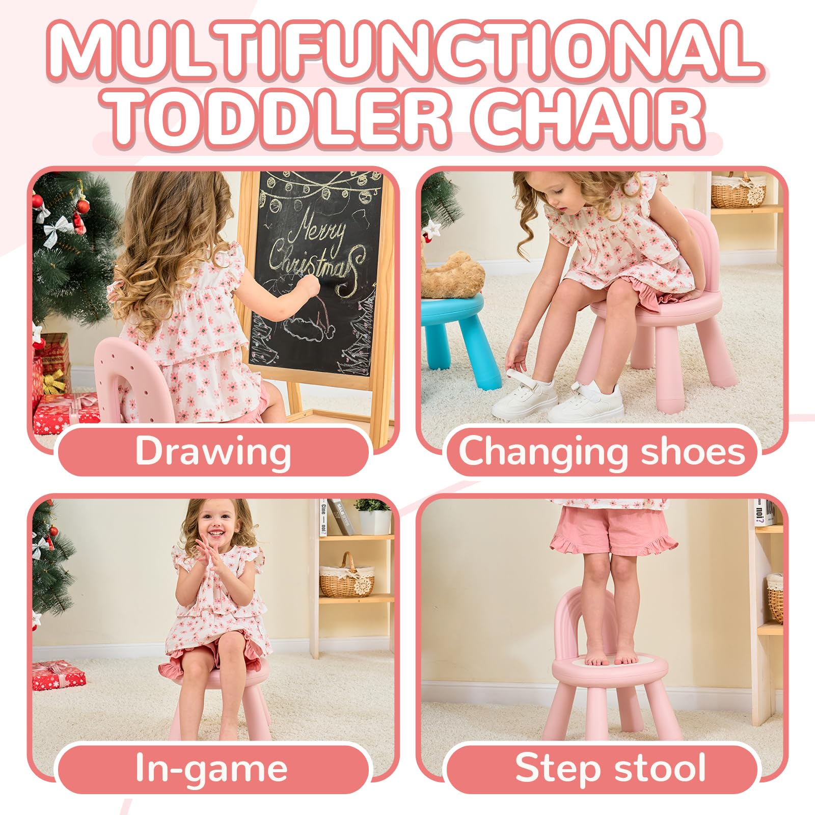 KidBloom profil montrant jambes coniques pour meilleure stabilité