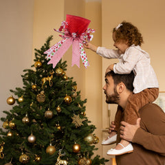 KIDHABE rubans candy cane accentuant contraste et esprit festif