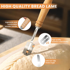 Kikcoin lame de boulanger avec lames interchangeables pour incisions précises