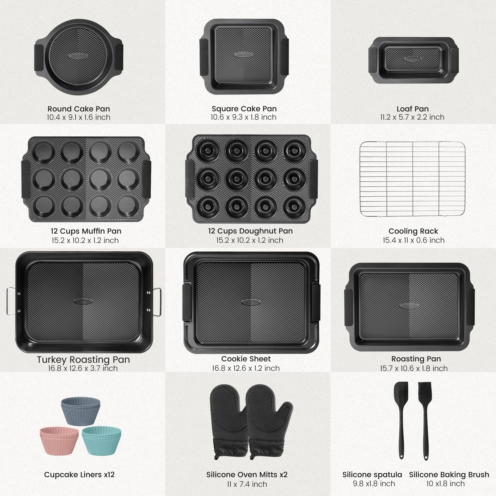 Kikcoin grand plat pour dinde montrant capacité et cuisson uniforme