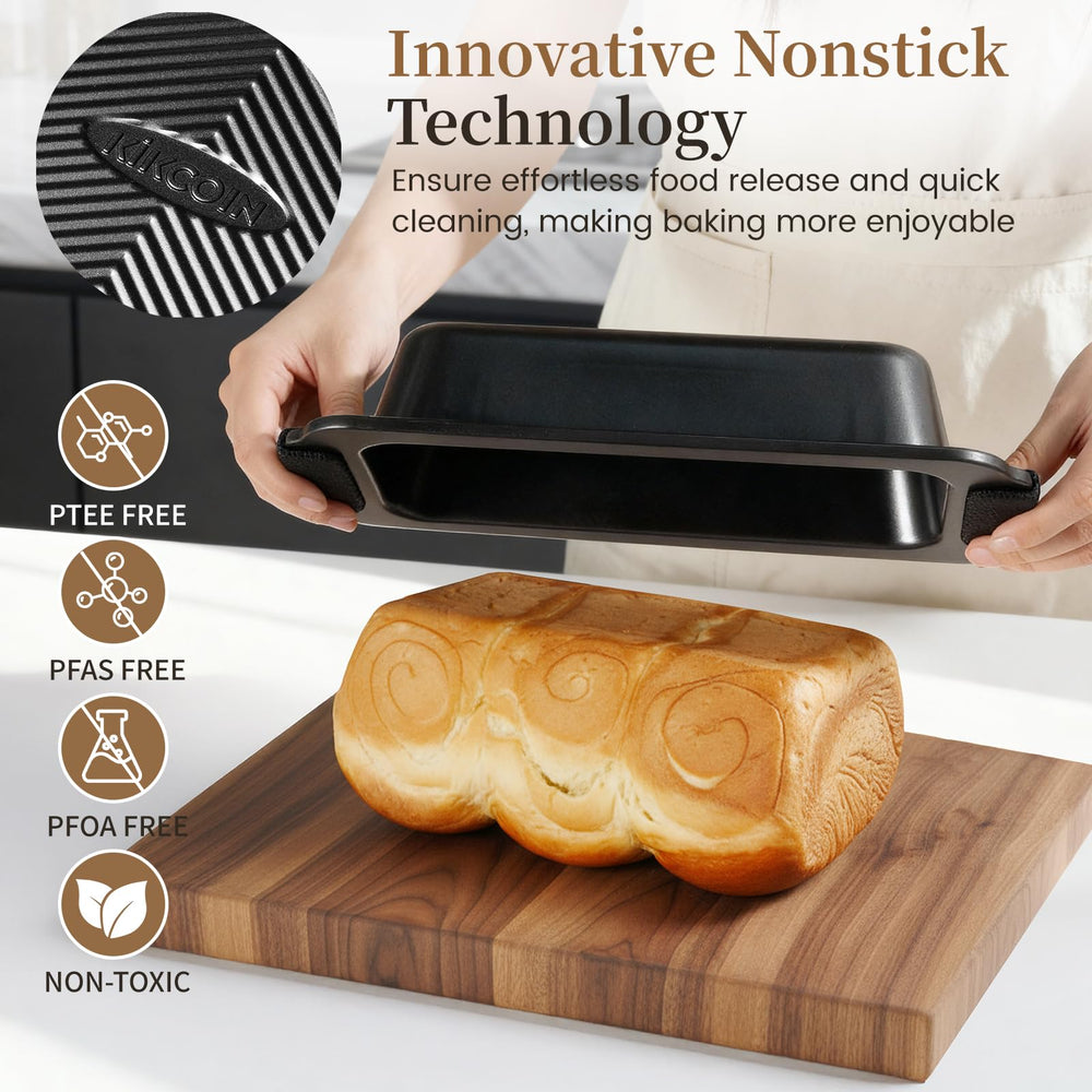 Kikcoin moule à muffins avec revêtement silicone protège et démoule facilement