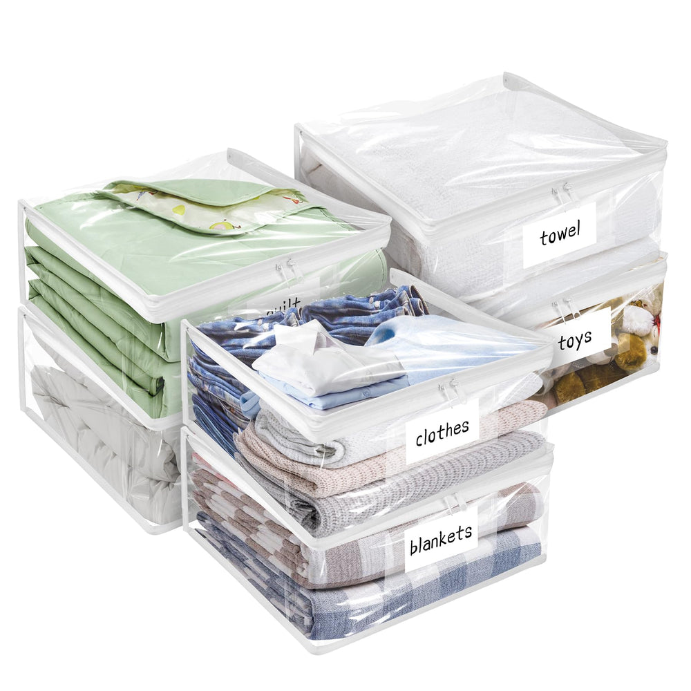 Kikerike sac avant transparent montrant vêtements organisés et gain de temps