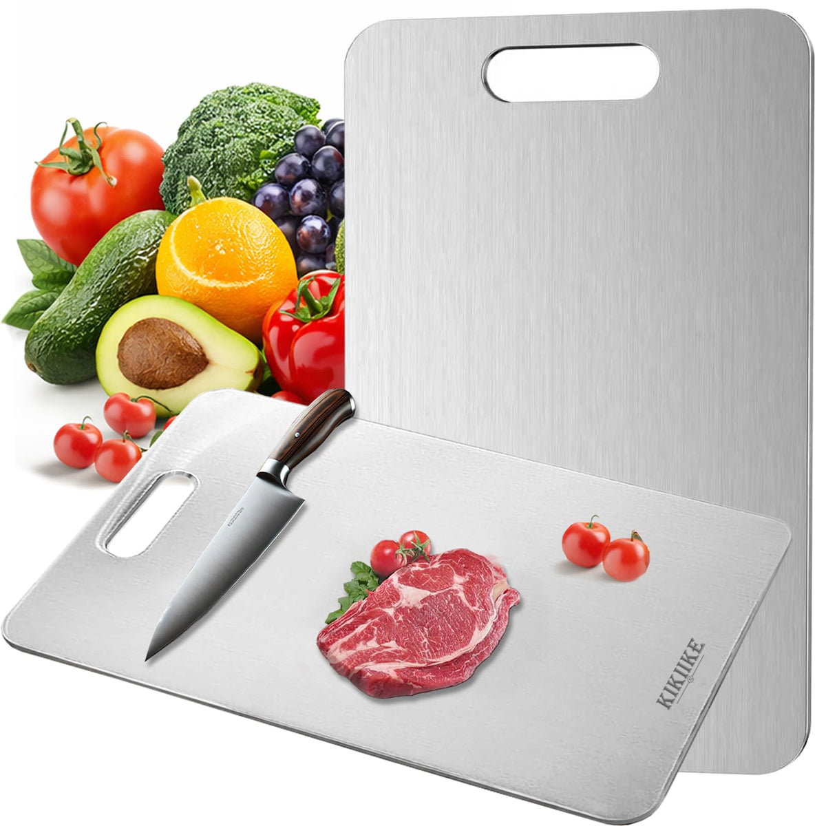 KIKIIKE planche titane face avant montrant une surface propre et durable
