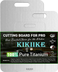 KIKIIKE planche titane face avant propre et hygiénique pour découpe sûre