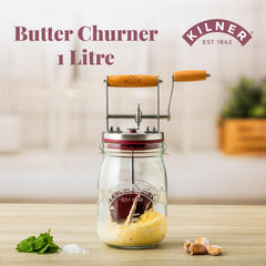 Kilner mécanisme métallique et palette en silicone durable pour barattage efficace