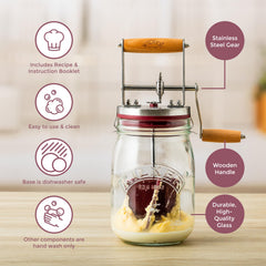 Kilner poignée en bois ergonomique offrant prise confortable et contrôle
