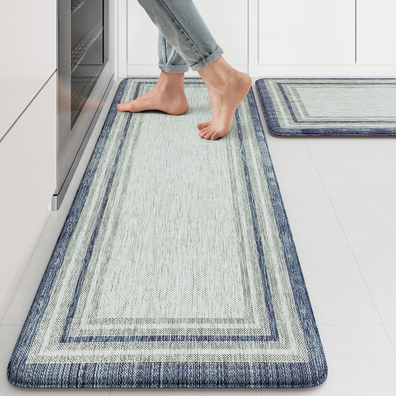 KIMODE face avant des deux tapis ensemble pour un look farmhouse et confort