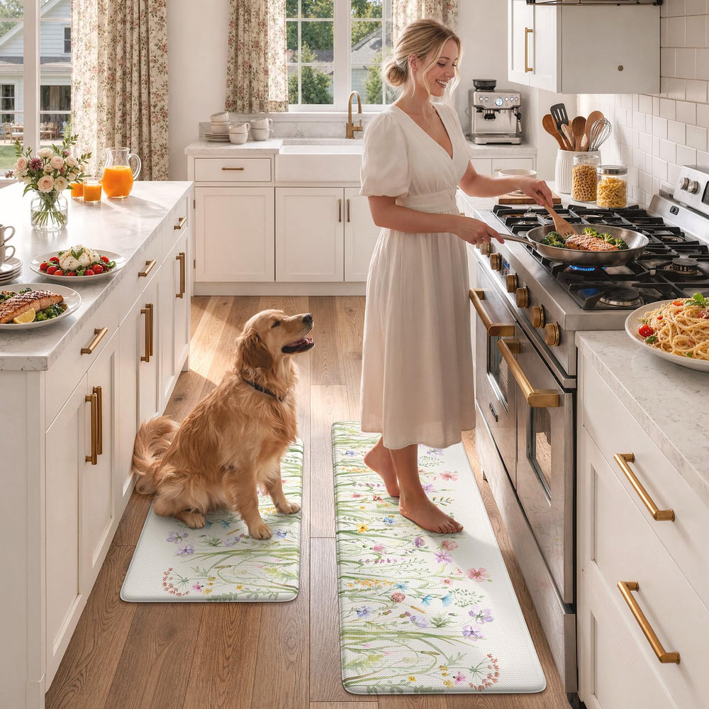 KIMODE ensemble deux tapis montrant proportions et dispositions utiles