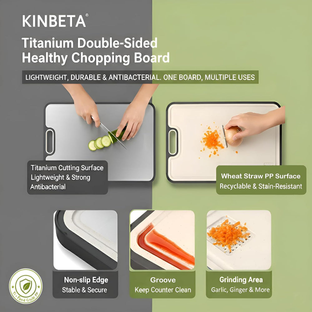 KINBETA zone de broyage texturée, facilite hacher sans ustensile