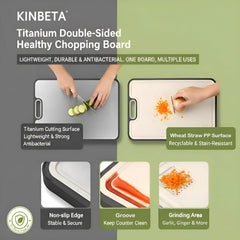 KINBETA zone de broyage texturée, facilite hacher sans ustensile