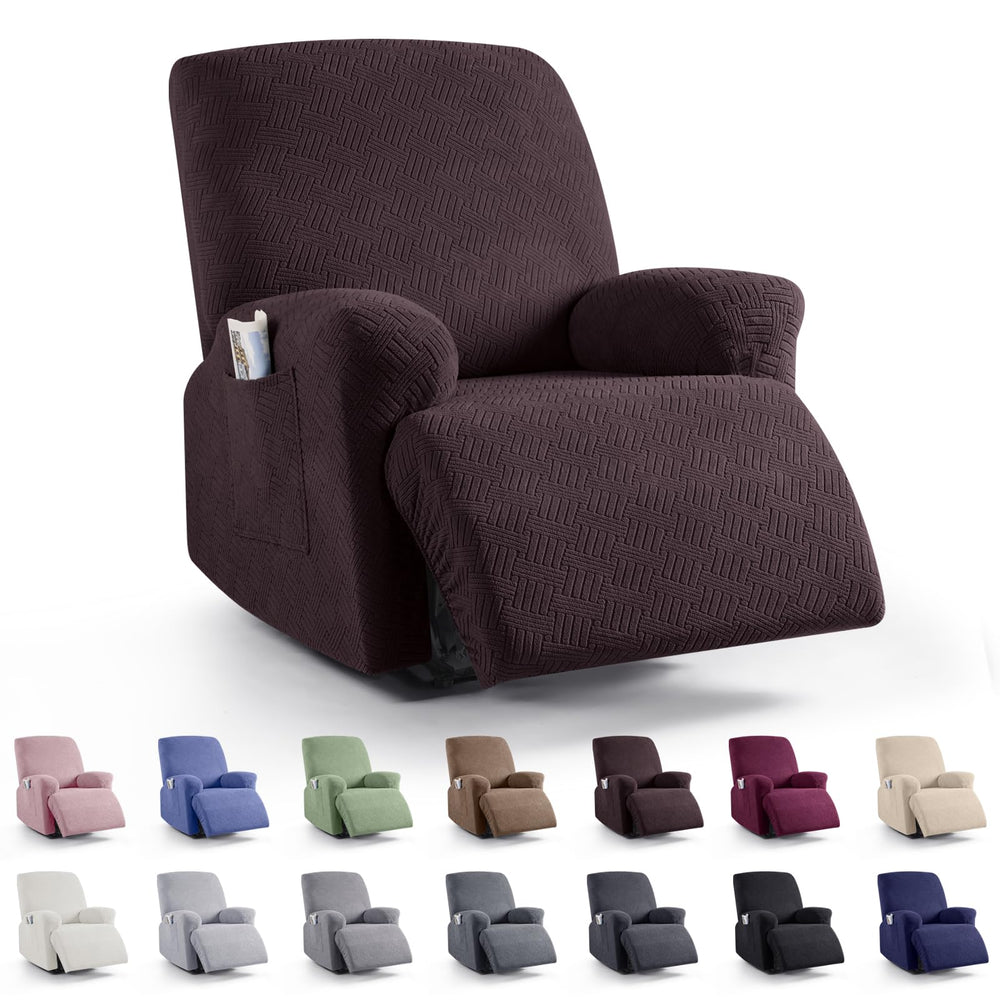 KinCam housse fauteuil relax vue de face montrant maintien élégant