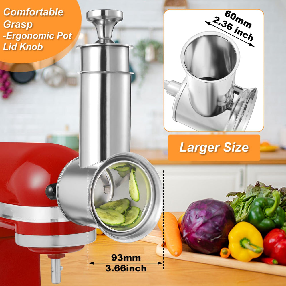 KINGEAGLE pousse-aliments ergonomique avec bouton pour sécurité et confort