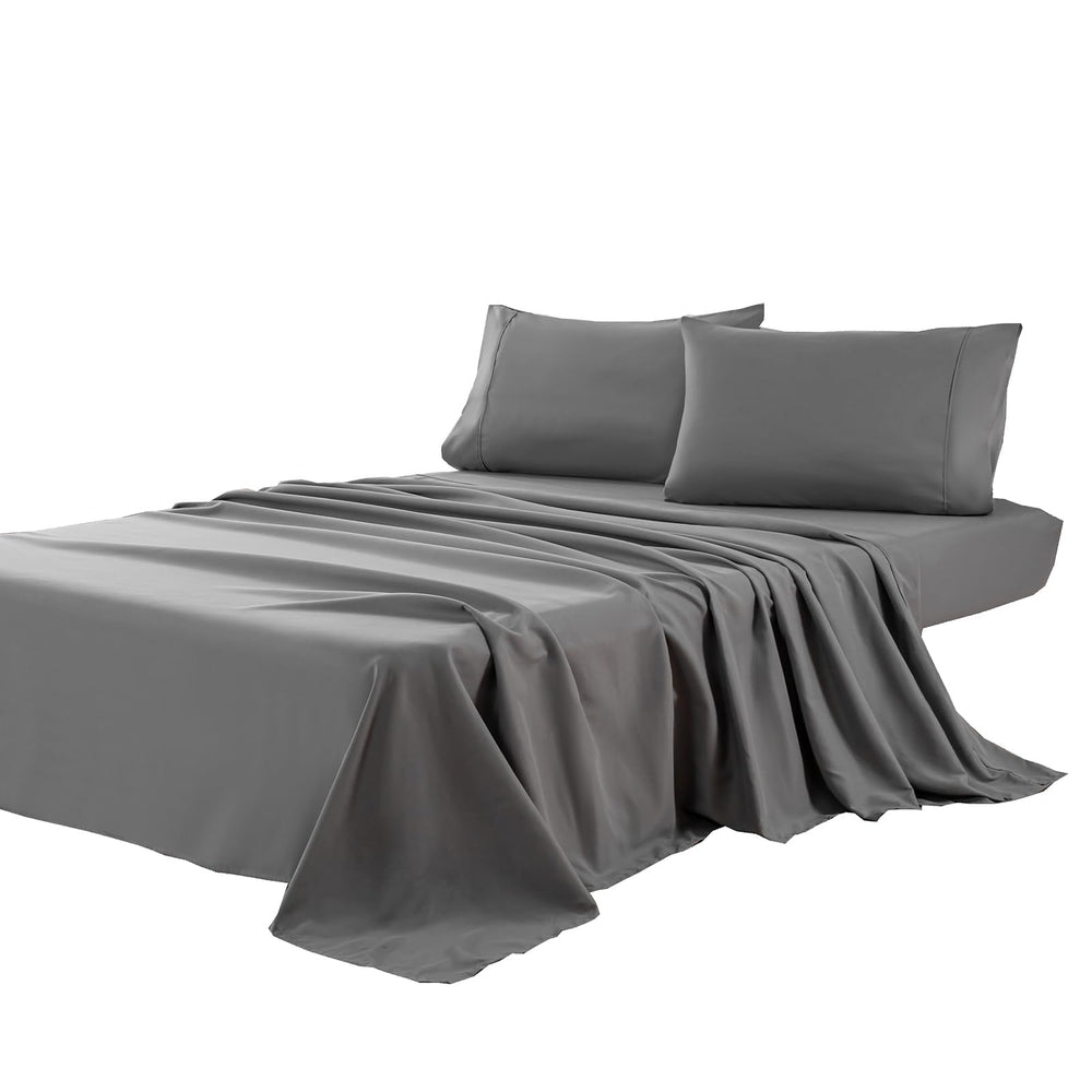 Kingnex drap plat face avant gris montrant la taille et finition douce