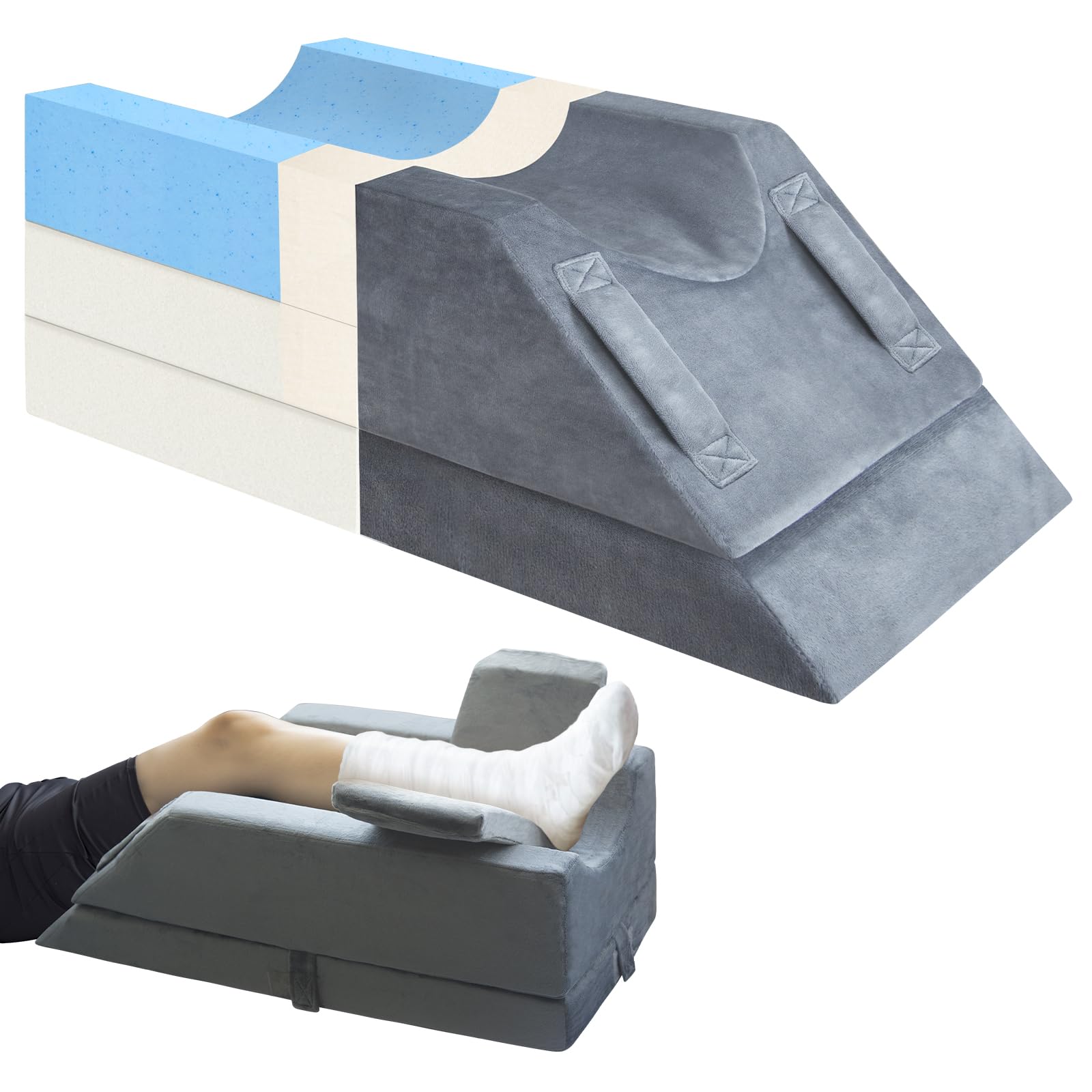 KingPavonini vue avant du coussin montrant la forme et l'angle, maintien amélioré