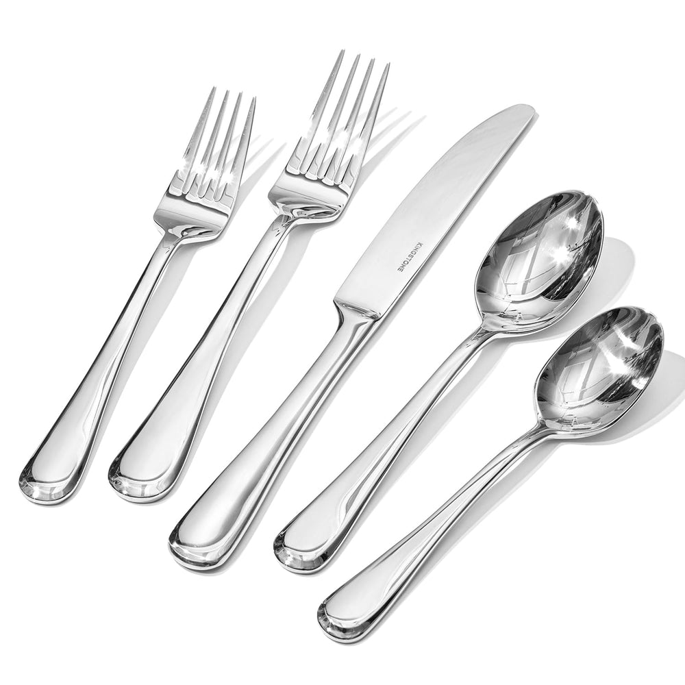 KINGSTONE ensemble 20 pièces présenté sur fond blanc, solide et élégant