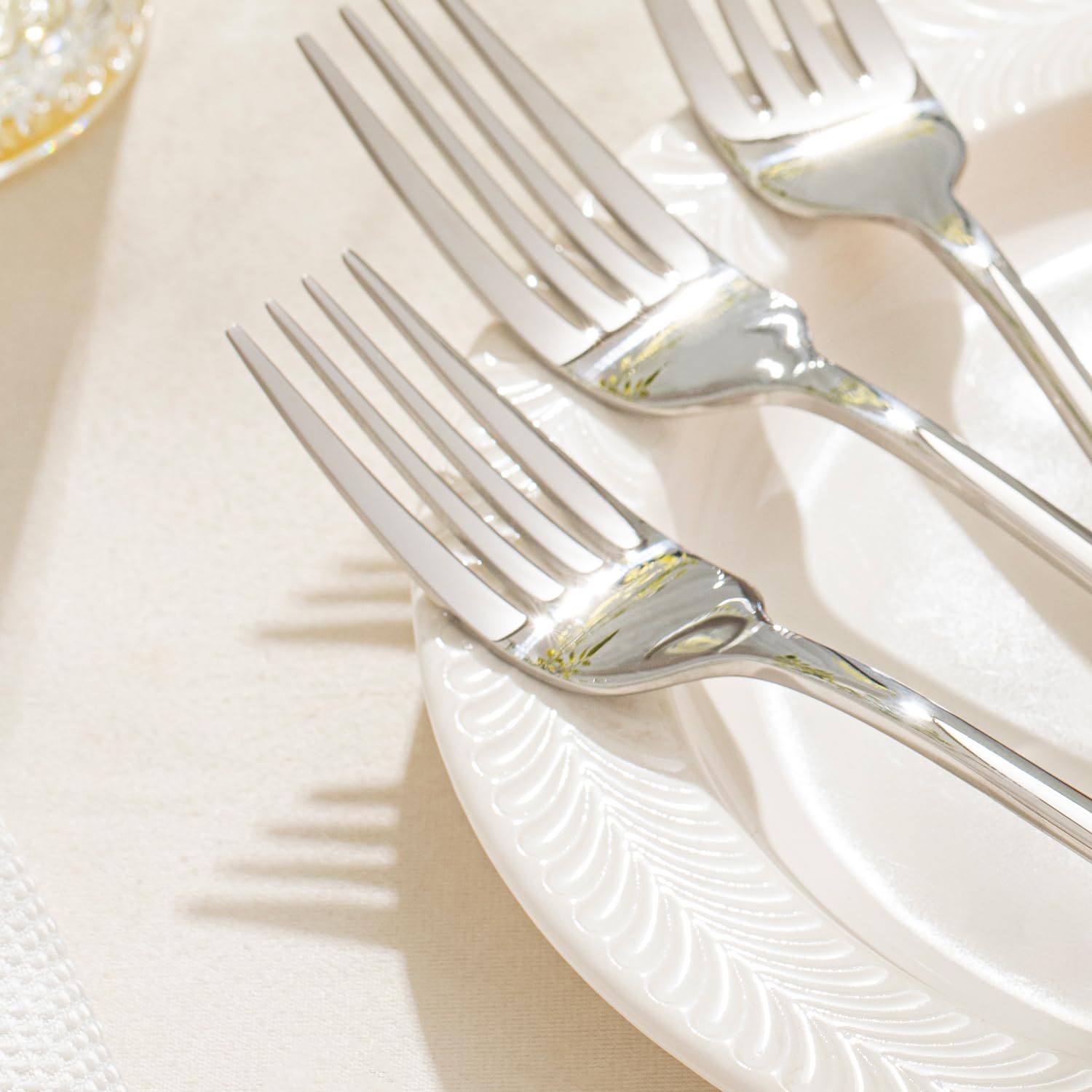 KINGSTONE ensemble de 12 fourchettes prêt à servir pour repas de groupe