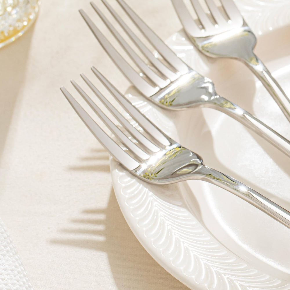 KINGSTONE ensemble de 12 fourchettes prêt à servir pour repas de groupe