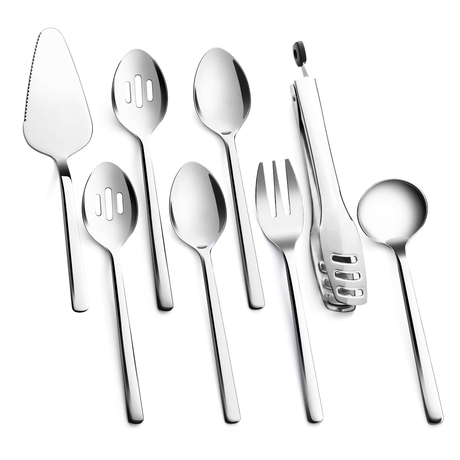 KINGSTONE vue de face du coffret de 8 ustensiles, élégance pour servir