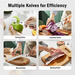 KINGSTONE trousse complète avec tous les couteaux et steak knives pratiques