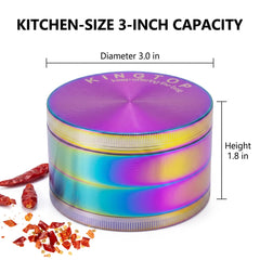 KINGTOP gros plan dents diamantées montrant mouture précise et durable
