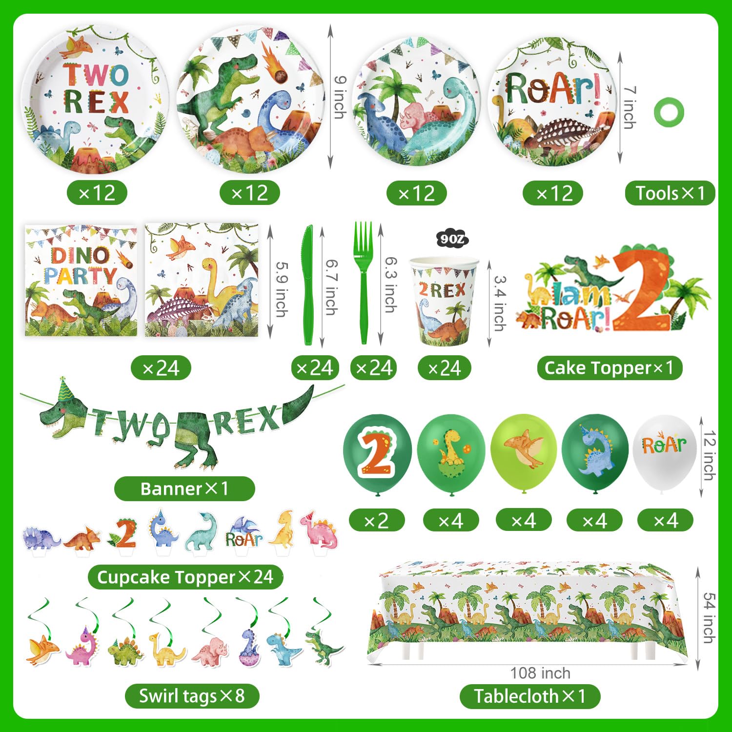 Kinovo bannière "Happy 2nd Birthday" comme fond de photo festif