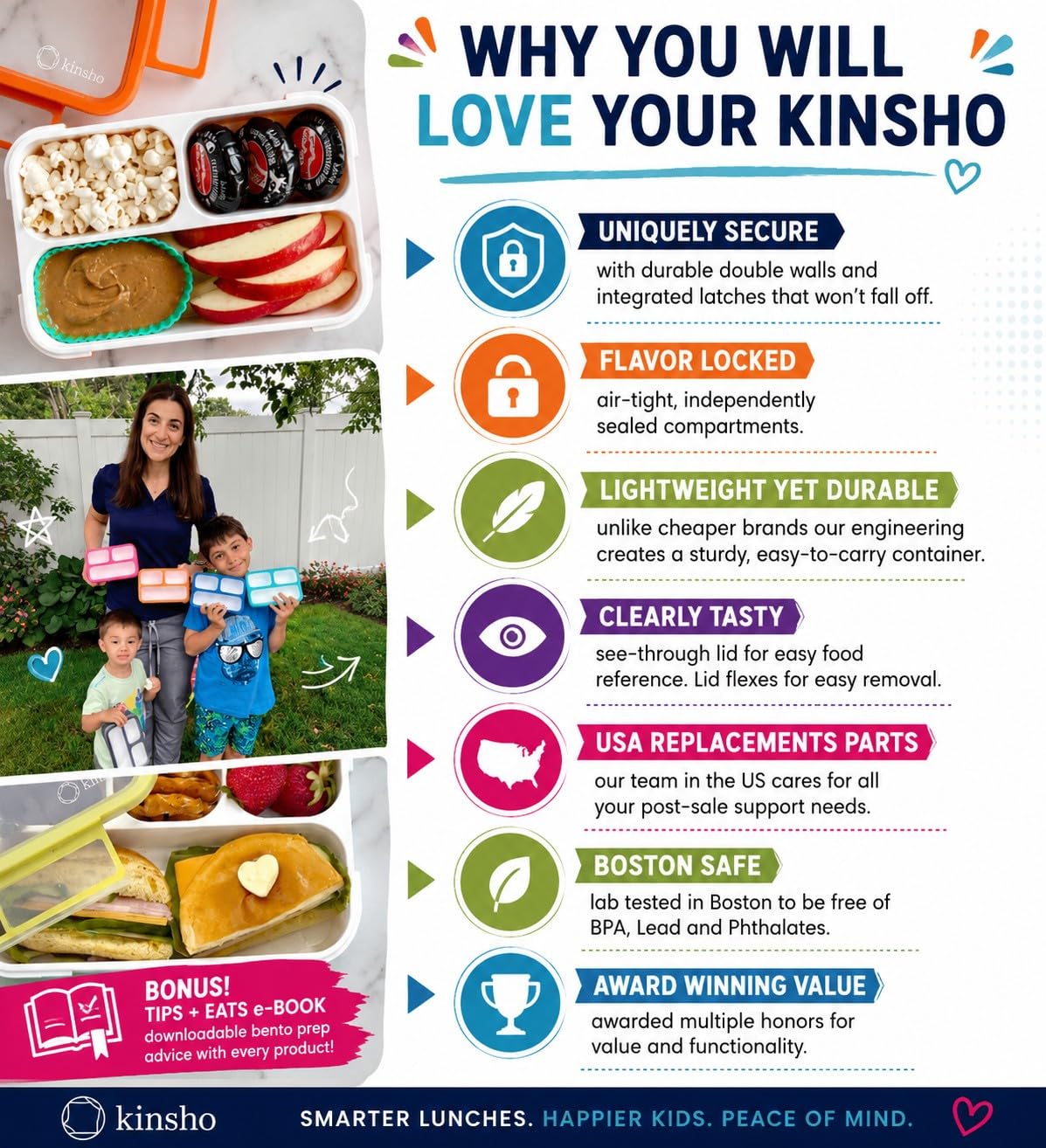 kinsho déballage du set complet avec boîtes, sacs, cold packs et couverts
