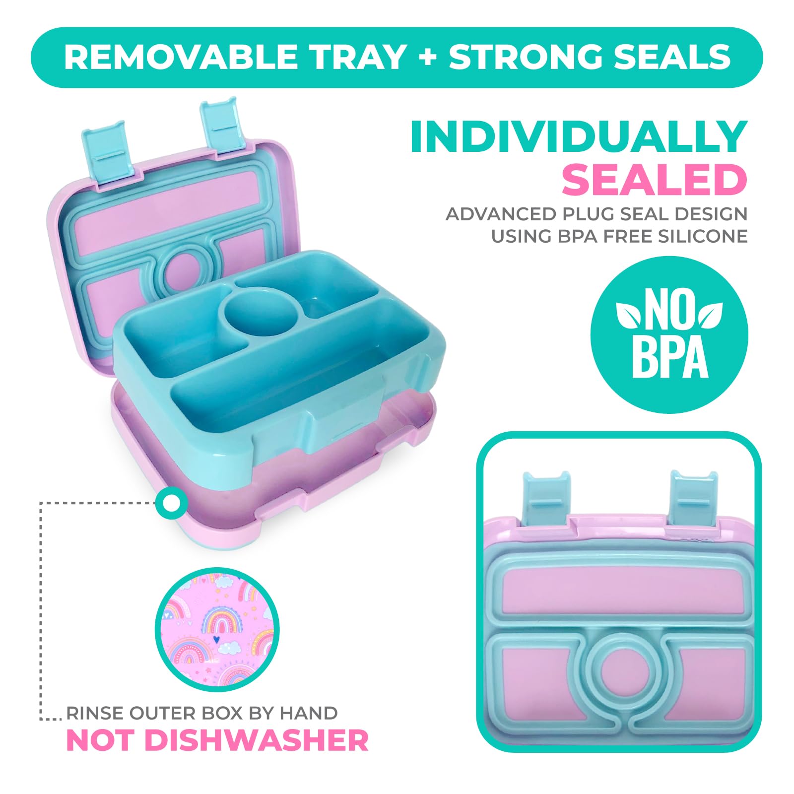 kinsho sac isotherme violet résistant avec isolation 3mm pour repas frais