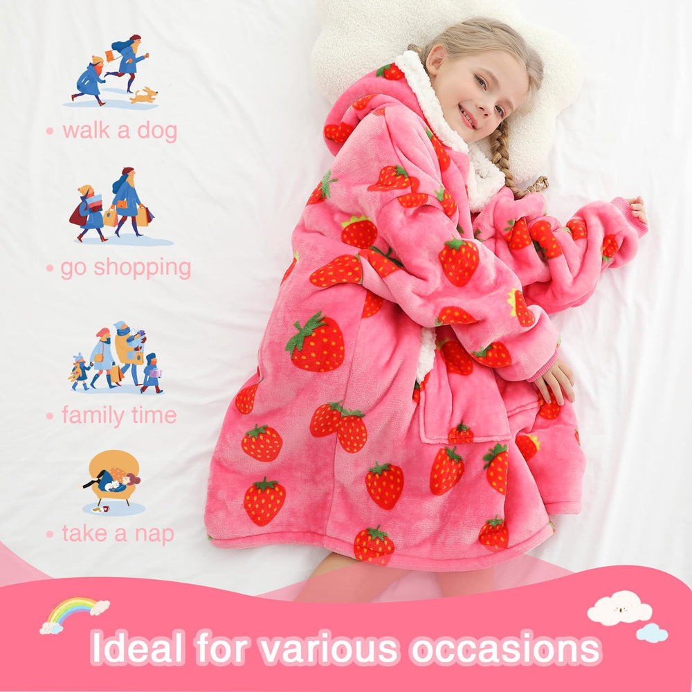 Kipswiza capuche ouverte montrant finition et style fraise confortable
