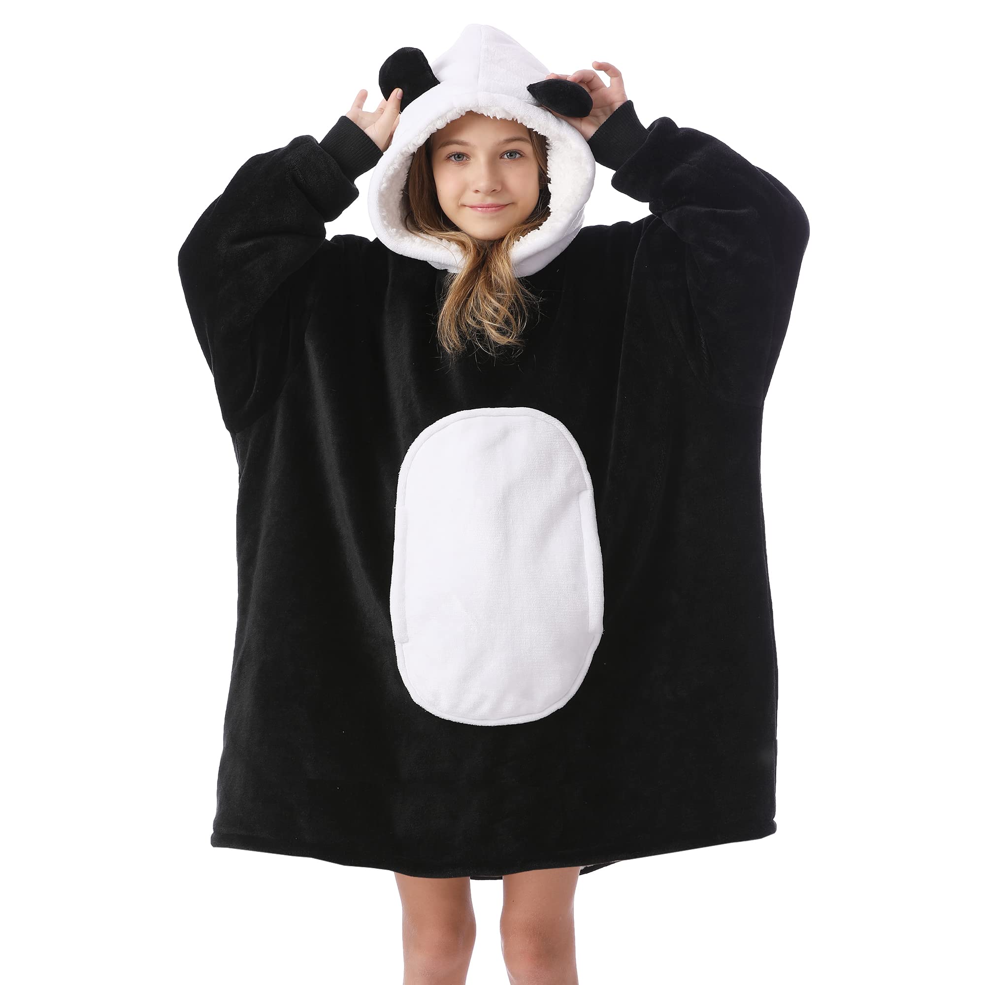 Kipswiza panda vue de face montrant coupe oversize et confort