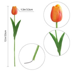 Kisflower gros plan tête de tulipe en PU au toucher velouté, aspect naturel