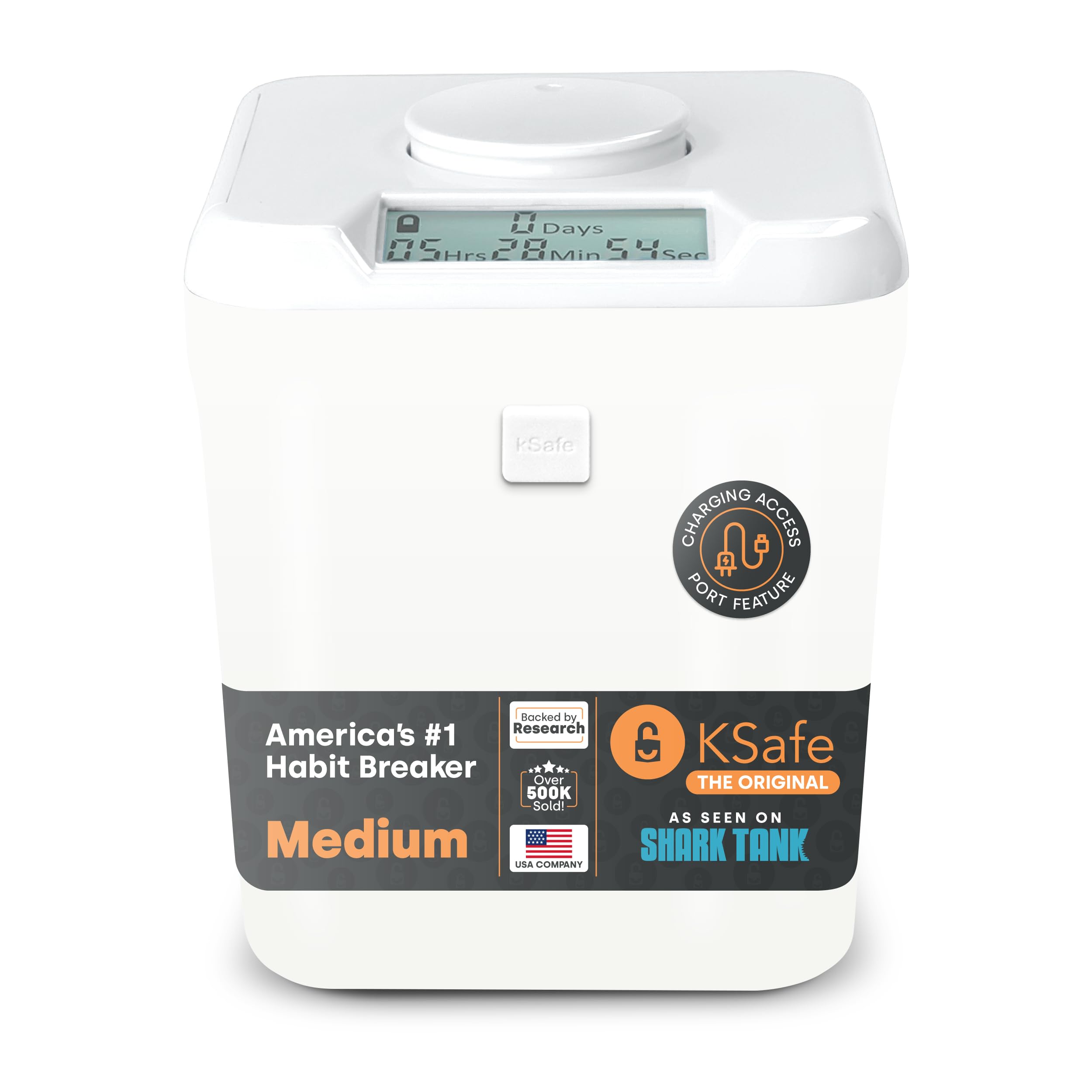 Kitchen Safe K-Safe vue avant montrant le boîtier verrouillable, sécurité renforcée