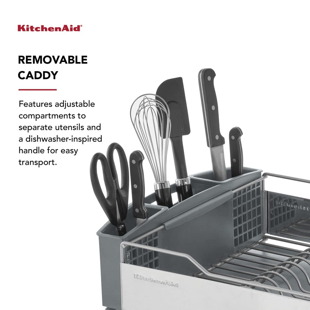 KitchenAid bac incliné dirige l'eau vers l'évier pour plan de travail sec