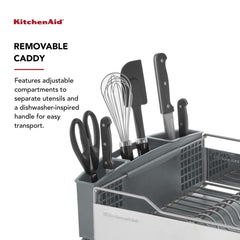 KitchenAid bac incliné dirige l'eau vers l'évier pour plan de travail sec