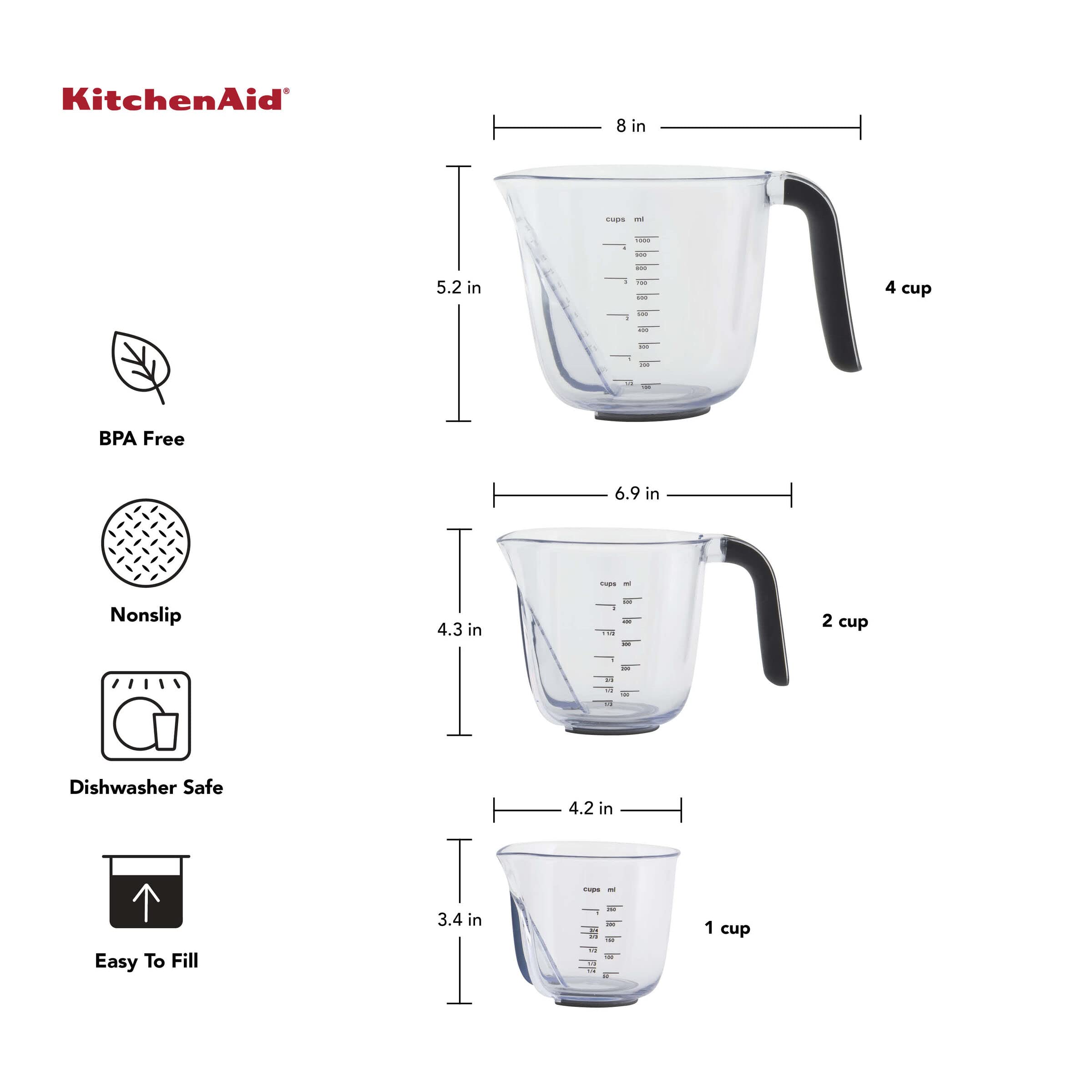 KitchenAid bec verseur détaillé pour un versement sans gouttes