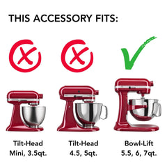 KitchenAid crochet à pâte gros plan en inox pour pétrissage efficace
