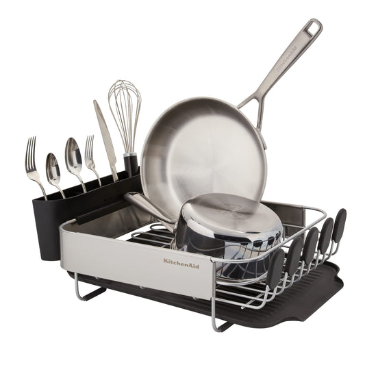 KitchenAid gros plan fils satinés résistants, durabilité anti-rouille