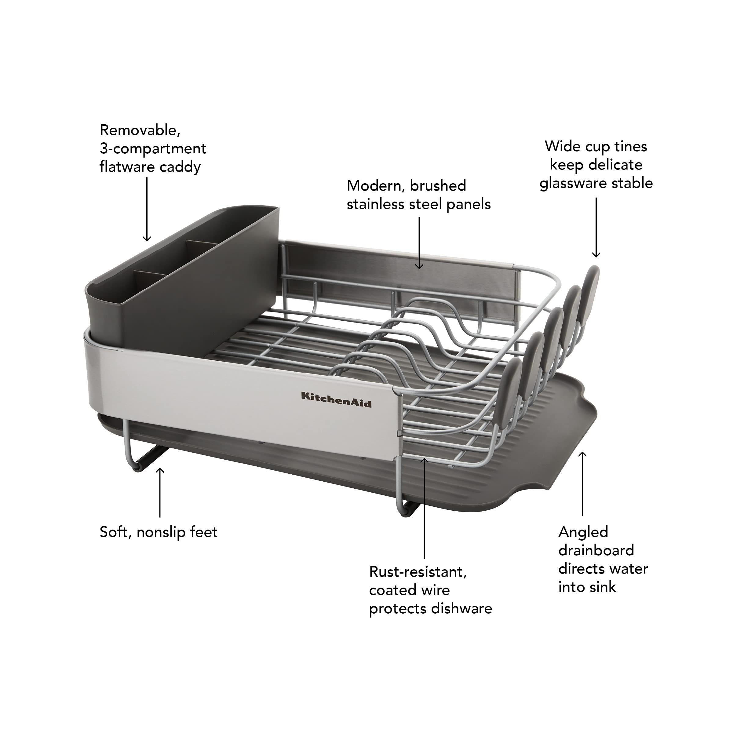 KitchenAid égouttoir en situation compacte optimisant une petite cuisine