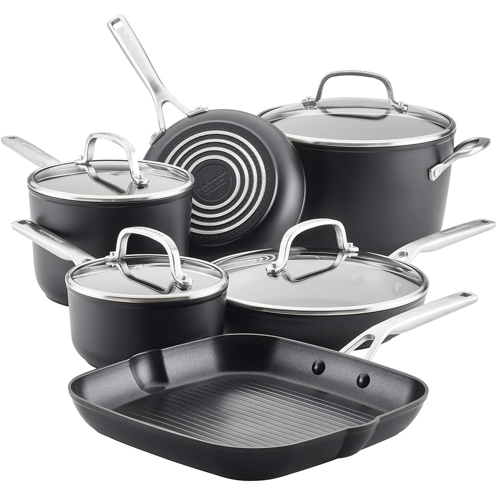 KitchenAid vue avant du set montrant finition durable et design