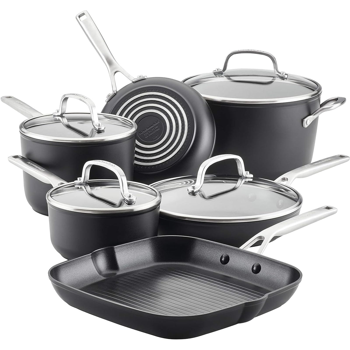 KitchenAid vue avant du set montrant finition durable et design