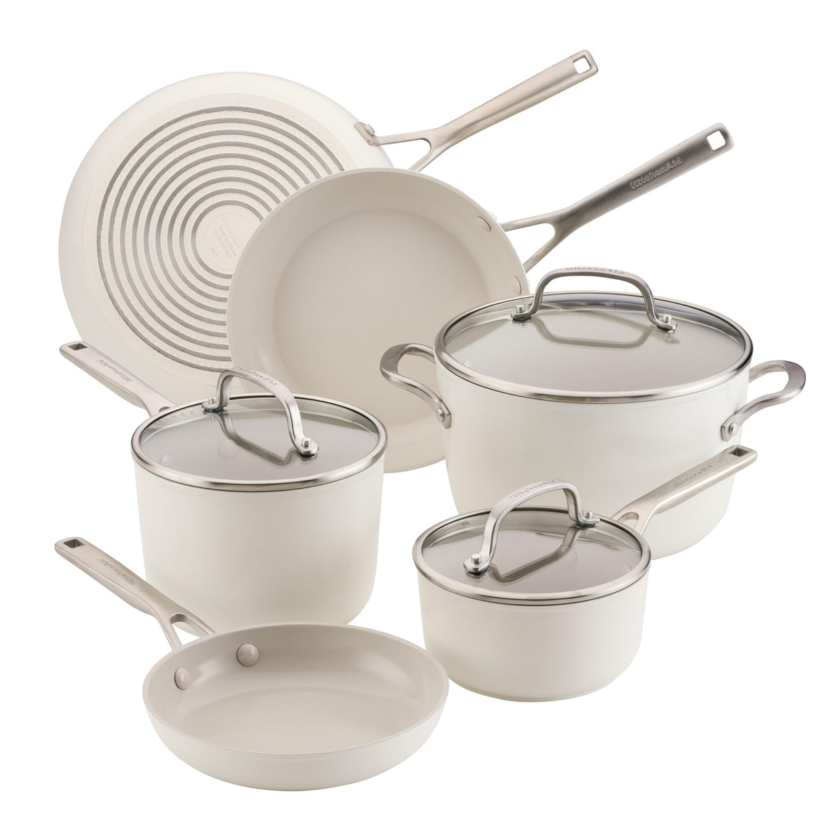 KitchenAid face de l’ensemble Porcelain White, design élégant et pratique