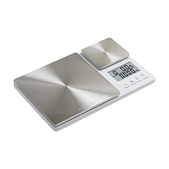 KitchenAid vue de face blanc montrant double plateau et design compact avantage rangement