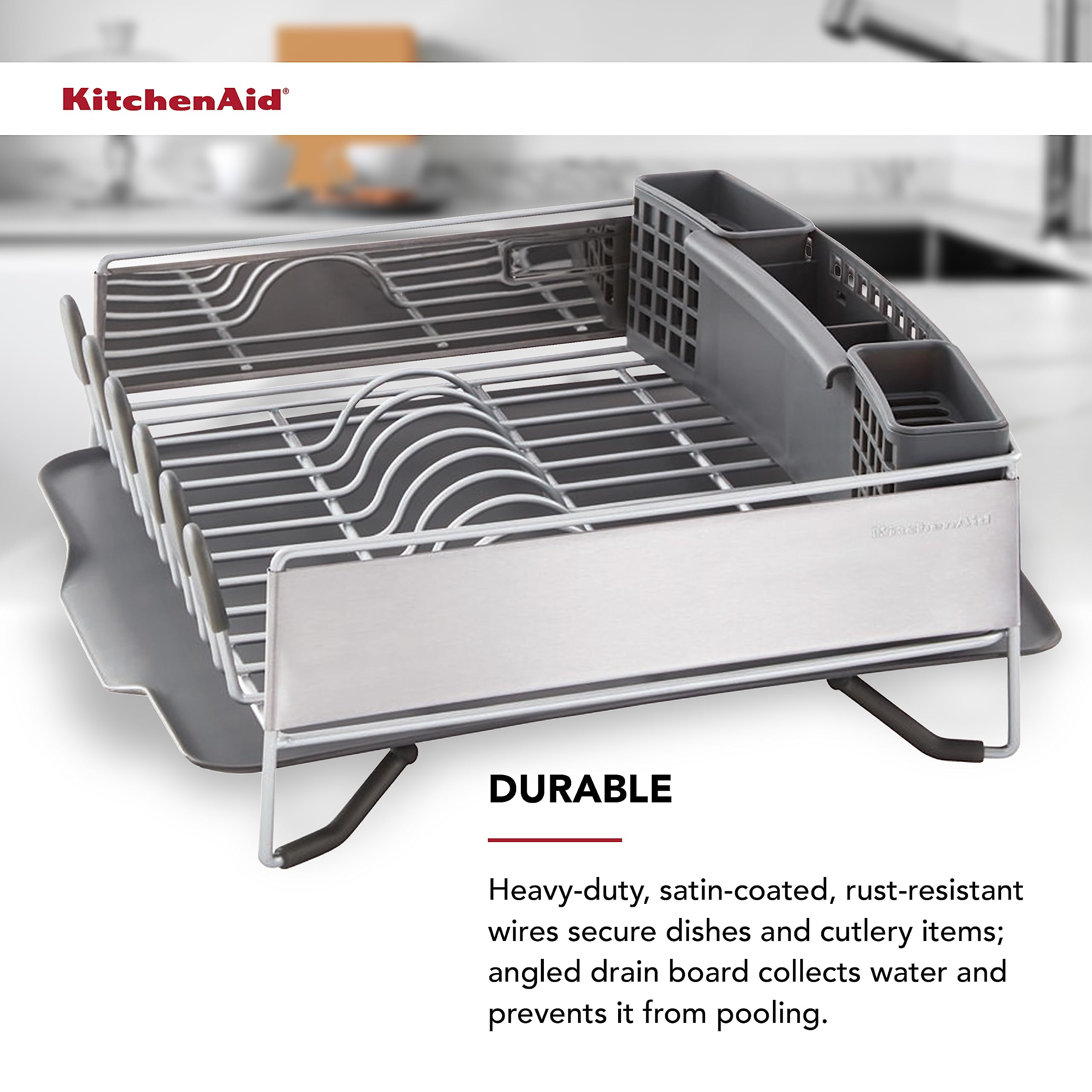 KitchenAid égouttoir dans une cuisine urbaine, look compact élégant